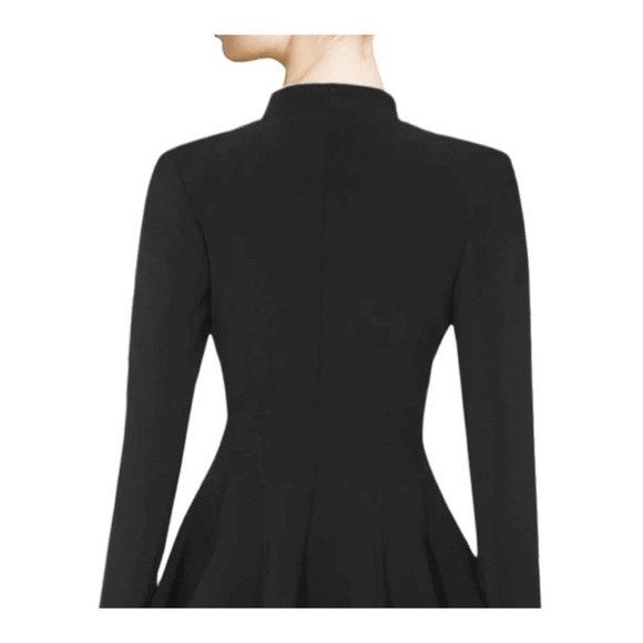 GILLIAN Stunning Black Suit 100% Wool Jacket/blazer & skirt vintage Size 2 - Picture 4 of 11